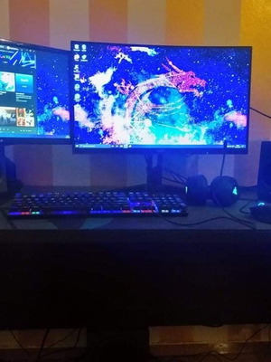 Full PC setup with Ryzen 3600, Radeon 5600xt, 16GB RAM, 500GB NVMe, MSI motherboard