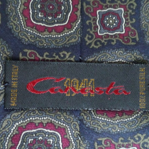 Canasta Italian silk tie like new, gray and blue