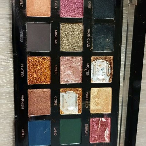 Revolution Pro 18-Color Eyeshadow Palette used