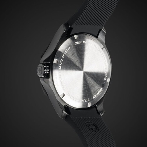 Wenger Seaforce 01.0641.134 43mm Ανδρικό Ρολόι Καινούργιο Μαύρο