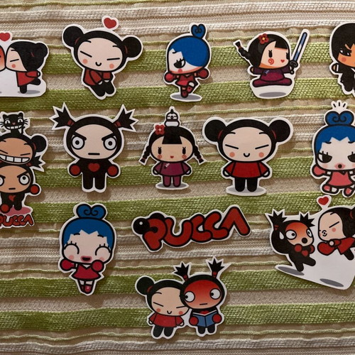 Pucca children's stickers like new, pack of 14