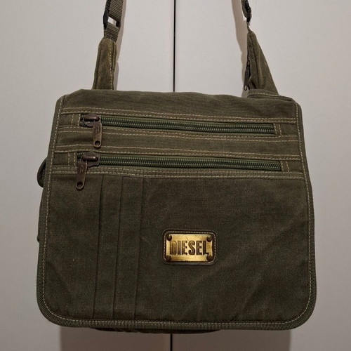 Diesel Y2K 2000s Messenger Bag khaki unisex used