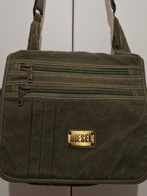 Diesel Y2K 2000s Messenger Bag khaki unisex used
