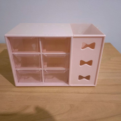 Plastic pink office organizer new