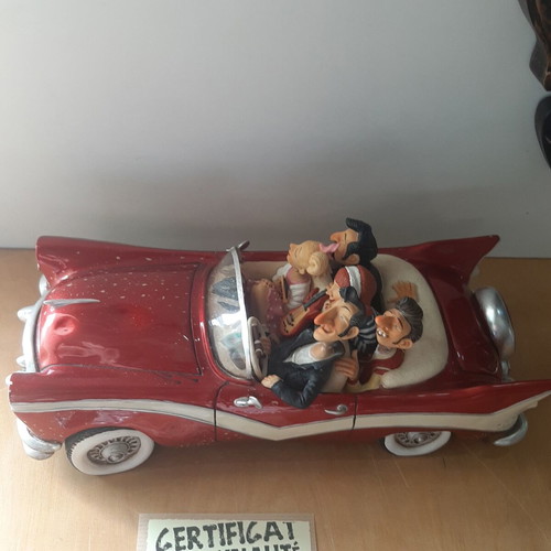 Guillermo Forchino The Fabulous Fifties sculpture used, red cabriolet
