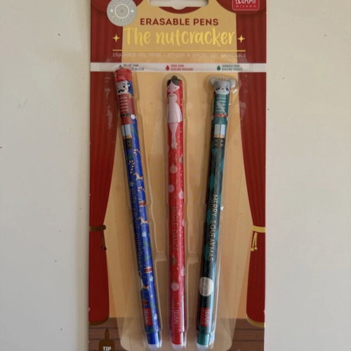 Legami Xmas 2025 Gel Erasable Pens 0.7mm Set of 3