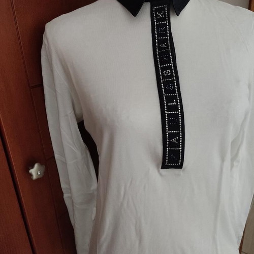 Paul & Shark women's blouse used, size M, black and white