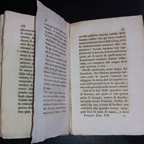 Italian travel book by Pouqueville used, 1829 Epirus