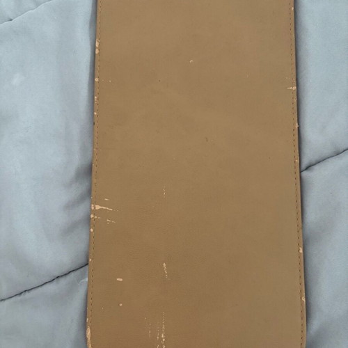 Leather base for bags used, brown 15x30 cm