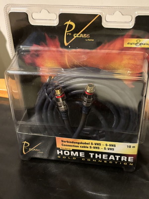 Hama ProClass Home Theatre Gold S-VHS (S-Video) 10m cable new