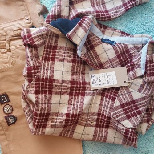 Hype pants and shirt set new, beige, 13 years old