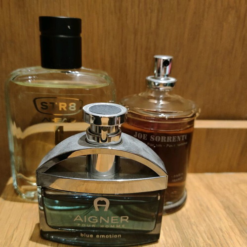 Pack of 3 men's perfumes Aigner, Joe Sorrento, STR8 like new