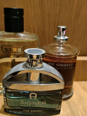 Pack of 3 men's perfumes Aigner, Joe Sorrento, STR8 like new