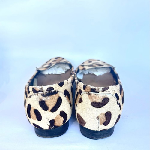 Zara animal print moccasins like new, size 40, beige