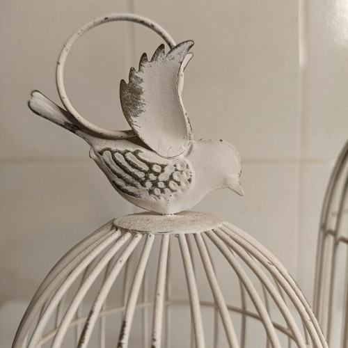 Decorative candlesticks set birdcages like new for small and medium tealights