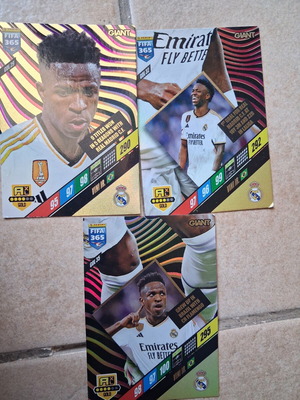 Panini 365 Vini Jr Collectible Cards like new, set of 3