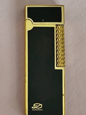 vintage Auto-rollalite black lacquer & metal
