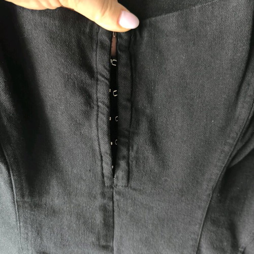 Zara black denim mini dress like new, size L