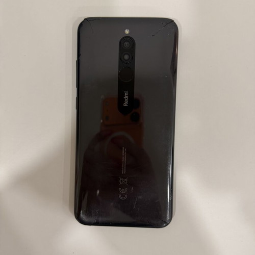 Xiaomi Redmi 8 smartphone used with cracked screen and damages