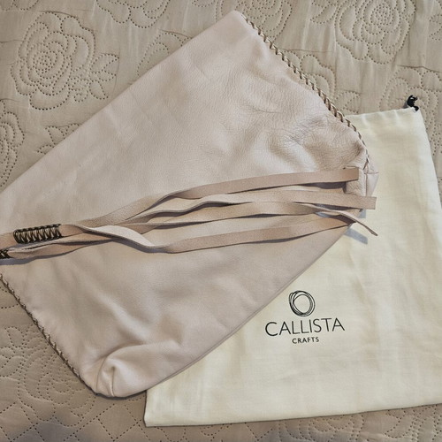 Callista Crafts leather pouch bag like new, nude pink
