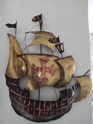 Spanish metal wall galley used vintage