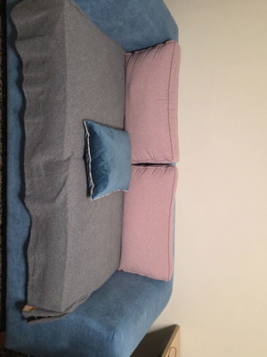 Two-seater sofa used, very comfortable