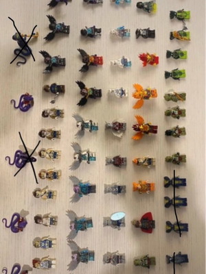 Lego Chima Ninjako figures used