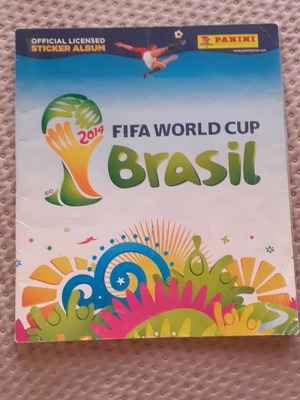 World Cup 2014 album used with stickers