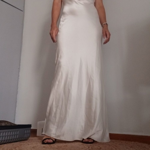 Bershka dress, white beige, size M 38 10