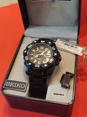 Seiko SKZ273K1 Αυτόματο Ρολόι Νέο, Μαύρο και Λευκό, Στο Κουτί Του