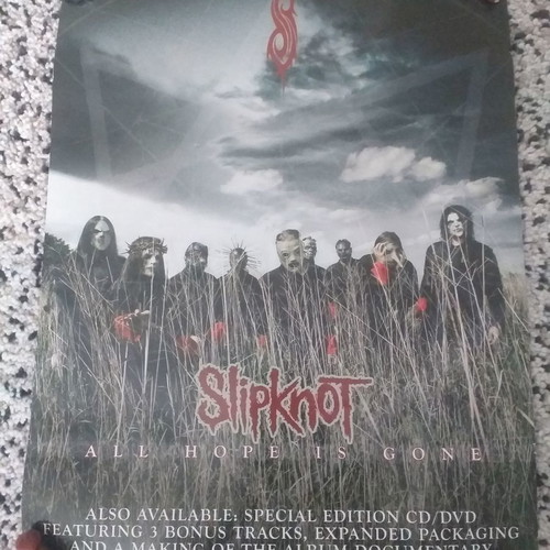 Slipknot All Hope Is Gone double-sided poster new