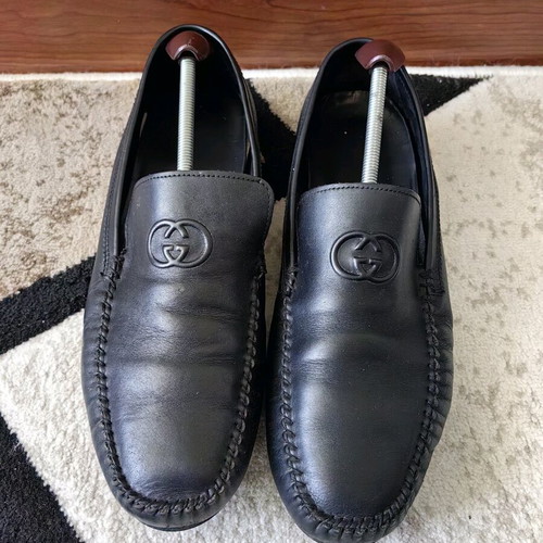 Gucci vintage loafers used, size 44, black