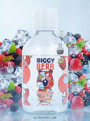 Biggy Bear Light Edition Fruits Rouges Givrés 200ml by Secret's Lab new