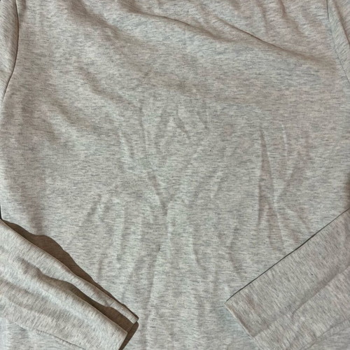 Grey melange long-sleeve blouse new, size S
