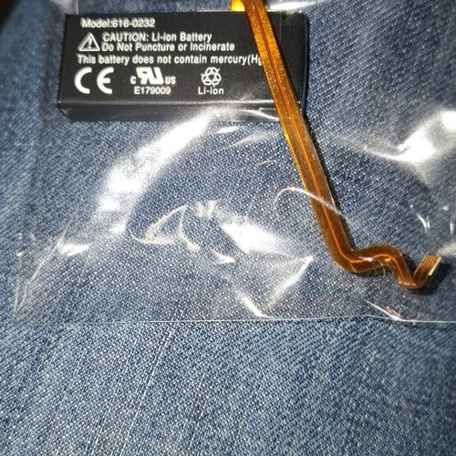 iPod 5th gen parts used, disk, ribbon cables, battery