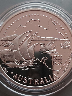 Portugal 200 Esc "Discovery of Australia" proof silver coin new