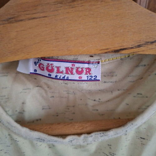Gülnur Kids summer children's top used with fringes and cherry print