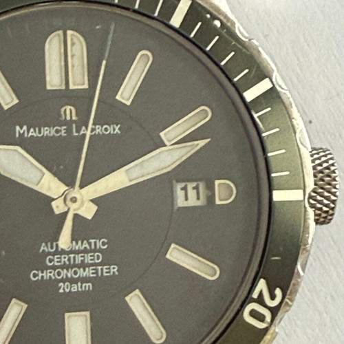 Maurice Lacroix Miros Diver Chronometer limited edition used, black and silver