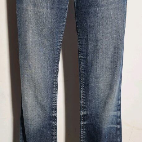 Staff cotton low-rise jeans used, size 25 XS, blue