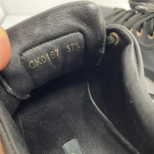 Dolce & Gabbana leather sneakers used, size 37.5, black