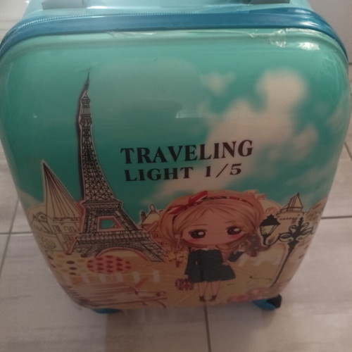 Small travel suitcase, blue