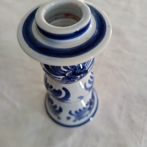 Vintage Delft style porcelain candlestick like new