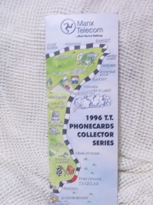 Folder with phone card set from the Isle of Man new