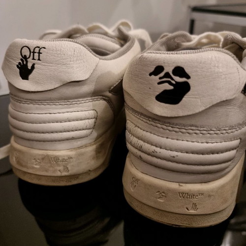 Off-white sneakers used, size 40, white