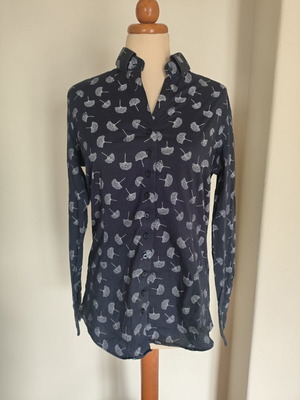 Cavallaro Napoli women's blue printed shirt like new