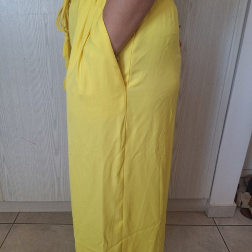Zara yellow wide pants size small like new