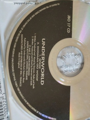 Underworld Spikee/Dogman Go Woof CD single σαν καινούργιο, ηλεκτρονική