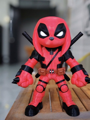 Knuckles x Deadpool Mashup collectible figure 30cm like new