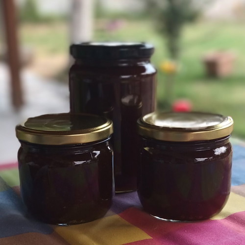 Organic homemade plum jam
