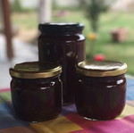 Organic homemade plum jam